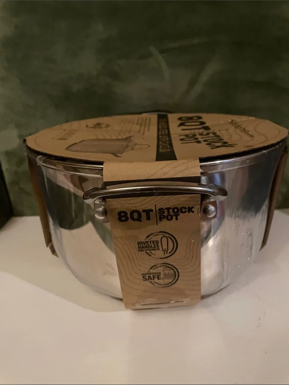 8QT Stainless Steel Stock Pot - Silver